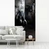 Bokshandschoenen - Muur - Duister - Zwart fotobehang vinyl groot -woonkamer