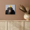 Chimpansee - Badeend - Grijs aluminium wit klein -sfeer4