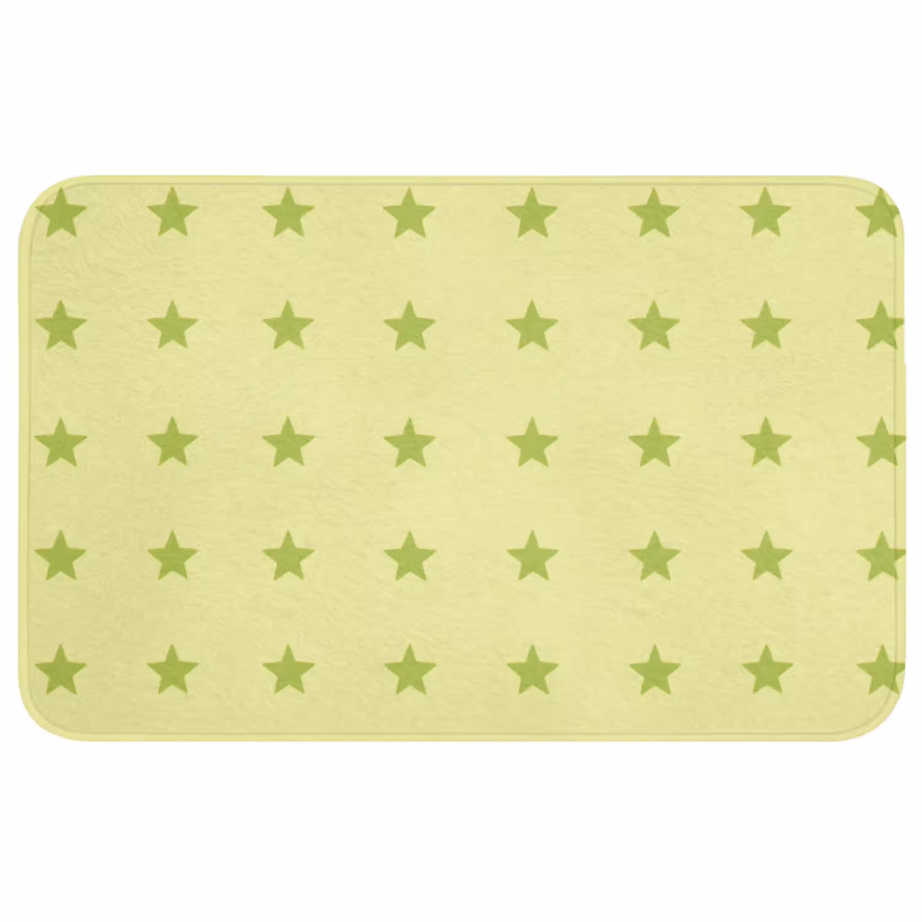 Sterren - Patroon - Groen Badmat middel 997 -3d