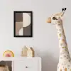 Raster - Halve cirkels - Contrast fotolijst zwart zonder passe partout klein -usfeer4_kinderkamer