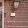 Beige golven - Modern Naambord Rechthoek middel -sfeer7-rechthoek-S
