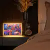 Kleurrijk paradijs - Levendig - Islamitisch Light Box met kabel (Tafellamp) klein -sfeer1