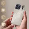 Golvende lijnen - Vloeiend - Zandkleurig Telefoonhoesje iPhone 17 Pro klein -sfeer3_NL