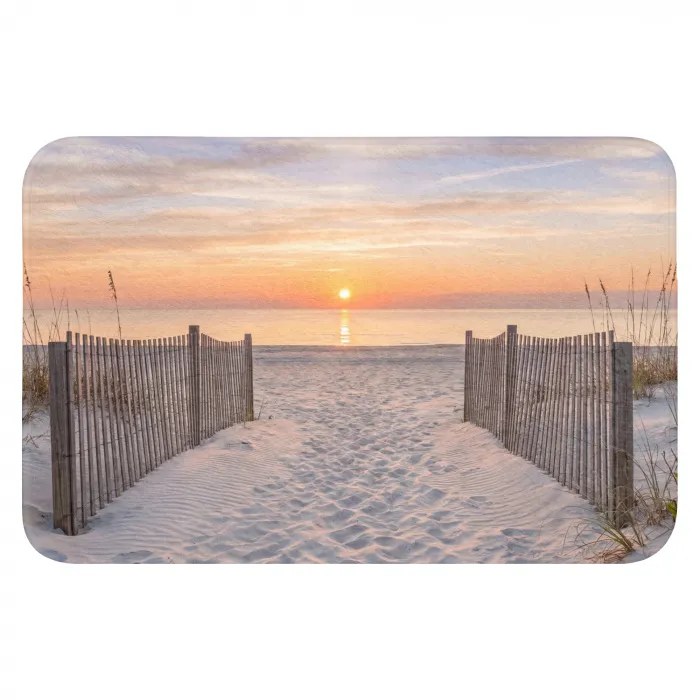 Zonsondergang - Strand - Zand Badmat klein -3d
