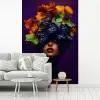 Vrouw - Paars - Druiven fotobehang vinyl groot -woonkamer