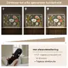 Bloemen - Illustratie - Groen Light Box met batterij (Wandlamp) middel -USP_dimbaarNL