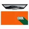 Cool - Oranje - Groen Muismat XXL klein -zzz3d