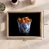 Kip - Bucket - Delfts blauw - Lekker Dienblad Rechthoek middel -USP_Formaat