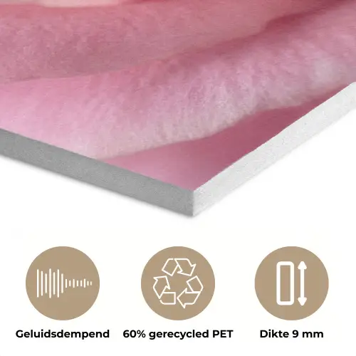 Roze - Roos - Romantisch PET vilt klein -closeup_NL