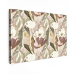 Bloemen - Aquarel - Kleurrijk canvas 2cm klein 34 -z3d