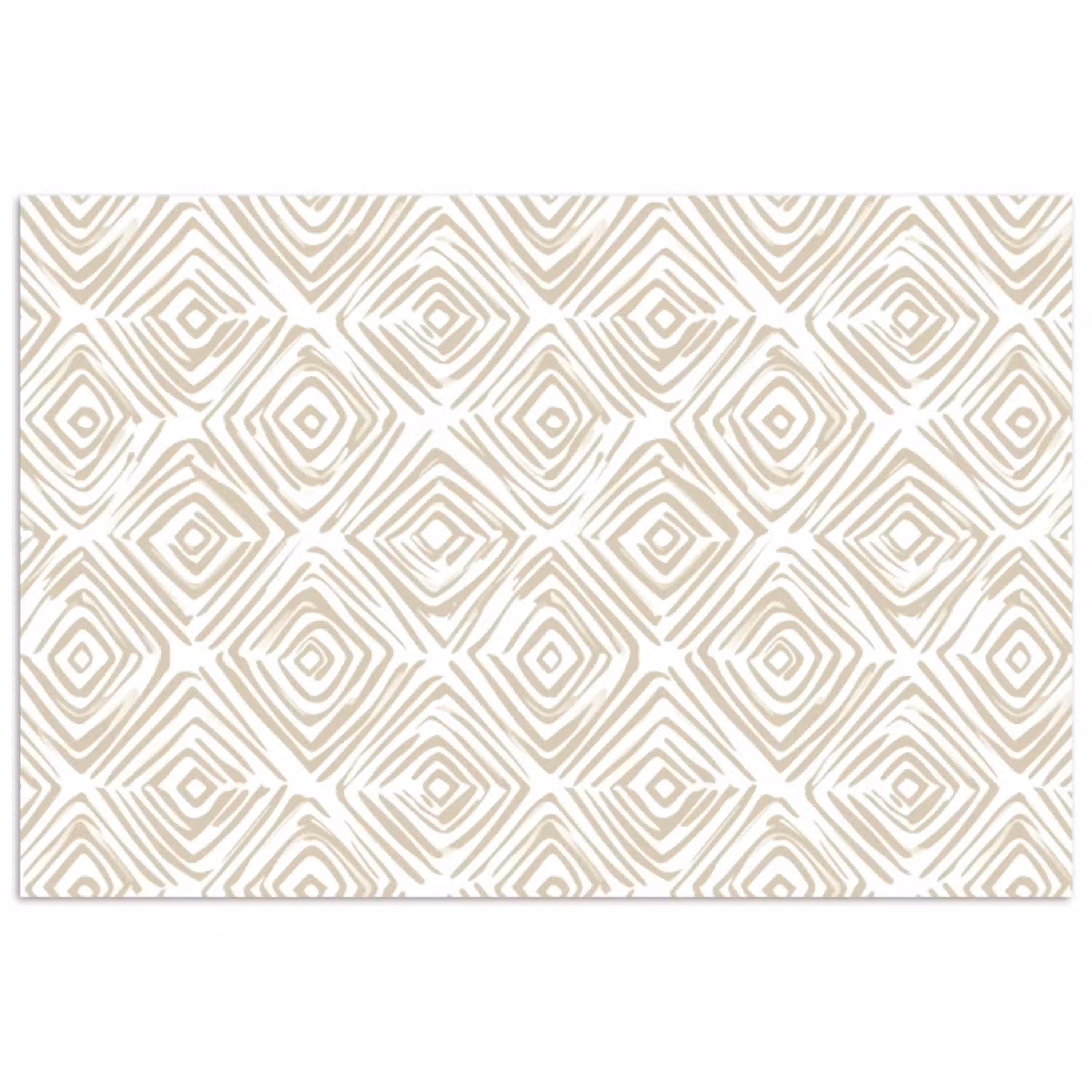 Abstract - Ruit - Beige poster papier klein 62 -3d