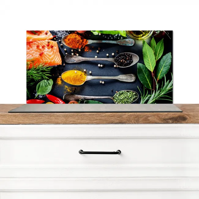 Smaakvol Schouwspel Spatscherm Aluminium klein -3d_zonderpan