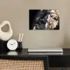 Vrouw - Goud - Zwart - Verf - Luxe poster papier klein -sfeer1