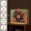 Vrouw - Frambozen - Bladeren Light Box met batterij (Wandlamp) middel -USP_websiteoverzichtNL