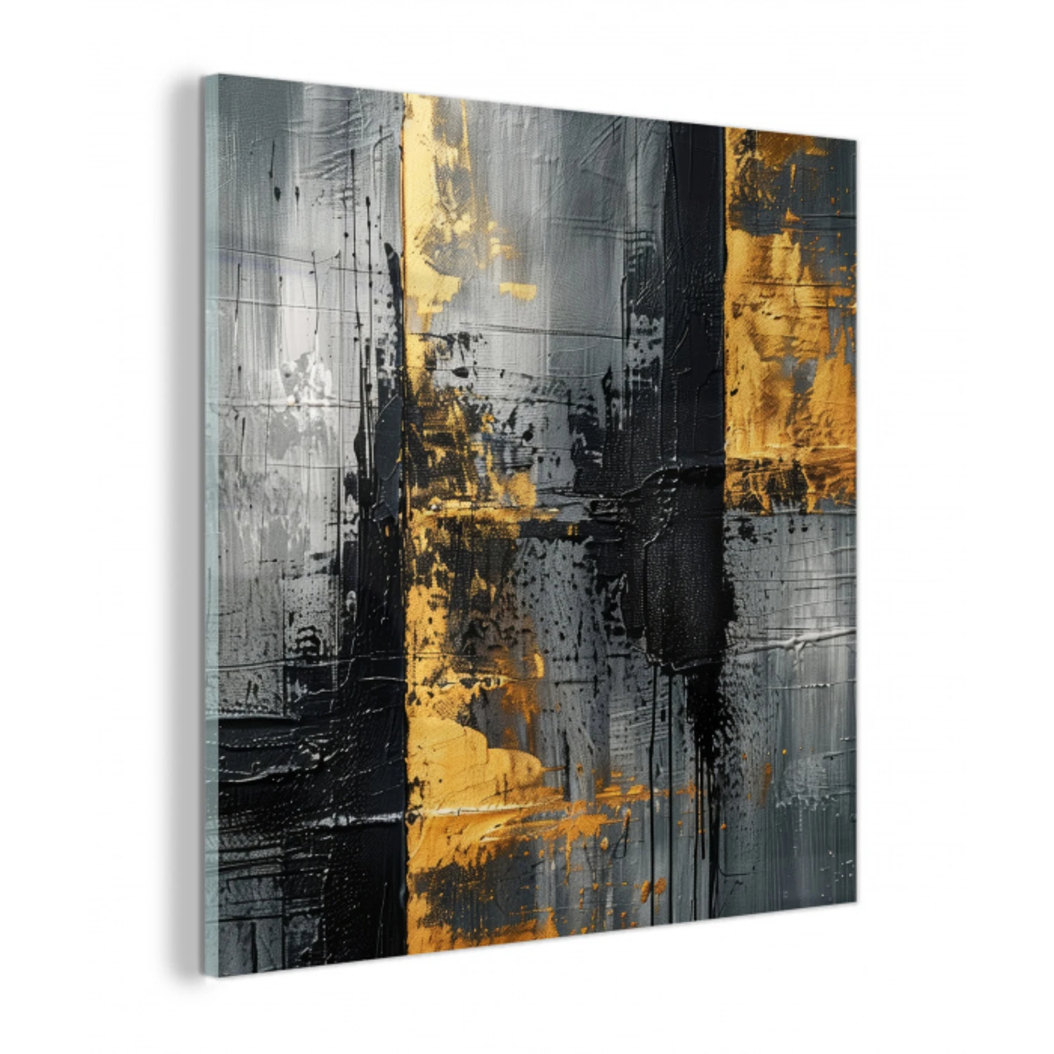 Modern - Goud - Grijs - Patroon plexiglas 5mm klein -z3d