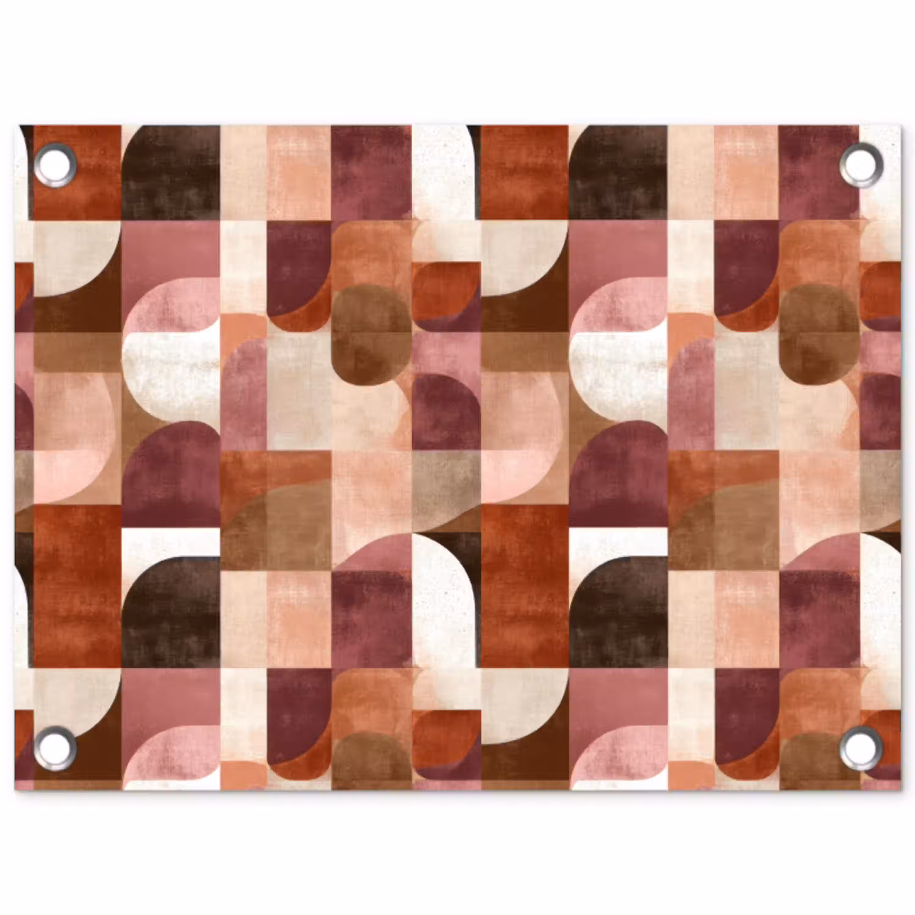 Geometrie - Modern - Retro tuinposter los doek klein 239 -3d