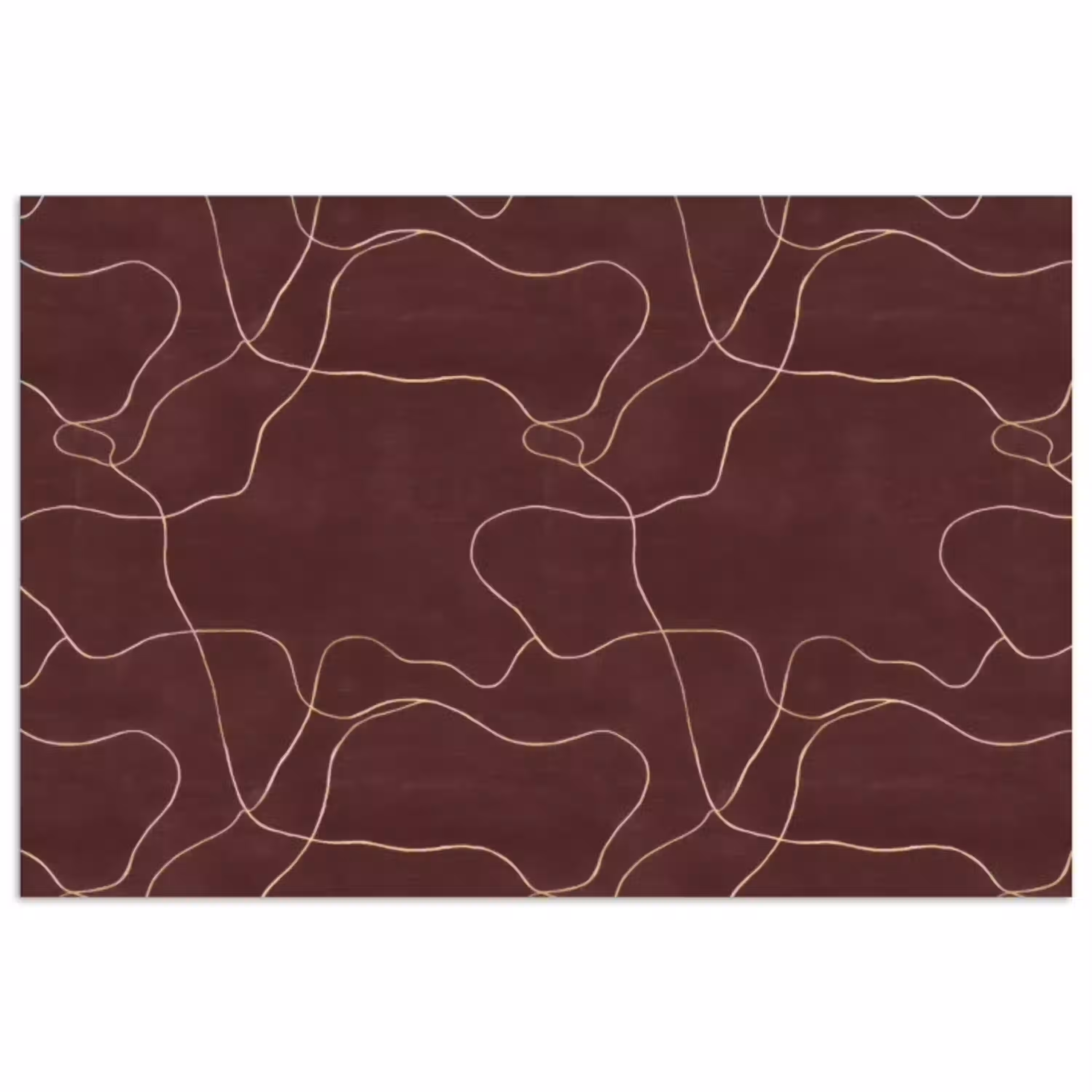 Abstract - Modern - Bruin poster papier klein 62 -3d