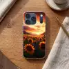 Zonnebloemen - Zonsondergang - Landschap Telefoonhoesje iPhone 17 Pro klein -sfeer1