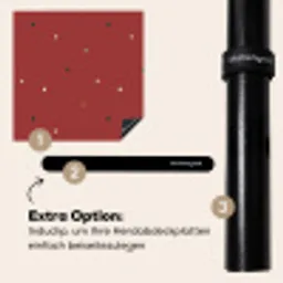 Patroon - Stippen - Rood Inductie beschermer vinyl 3mm middel 274 -zzzzzzz-induclip_DE