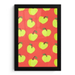 Appels - Modern - Groen fotolijst zwart zonder passe partout klein 224 -3d