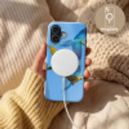 Papagaai - Vliegen - Blauw - Geel Toughcase MagSafe Apple iPhone 17 klein -USP_MagsafeV