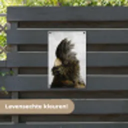 Kaketoe - Vogel - Goud tuinposter los doek klein -sfeer3