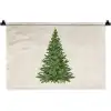 Kerstboom - Groen - Kerstmis - Feestdagen Wandkleed katoen klein -zz3d