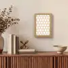 Wit - Patroon - Symmetrisch - Modern Light Box met kabel (Tafellamp) klein 925 -sfeer2