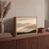 Bergen - Mist - Zonnestralen Light Box met batterij (Wandlamp) middel -sfeer2