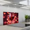 Rood - Wijn - Hartjes keuken achterwand spatscherm klein -3d_schuin