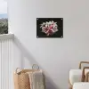 Bloemen - Roze - Zwart - Flora - Botanisch tuinposter los doek klein -sfeer8