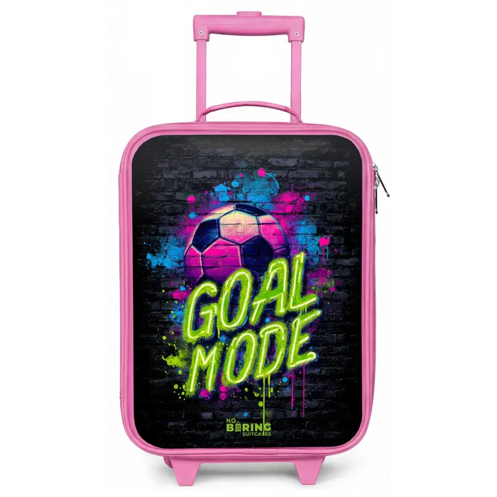 Neon - Graffiti - Voetbal - Kleurrijk Kinderkoffer - Roze klein -zz3dotto