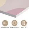 Golvende vormen - Abstract - pastel PET vilt klein -closeup_NL