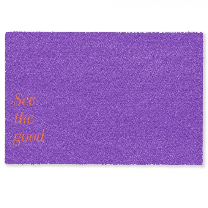 See the good - Oranje - Paars Deurmat klein -zkaufland3d