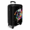 Snowboarder met graffiti NBS - Handbagage koffer - Kinderen Unisex middel -productfoto_3d