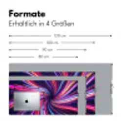 Abstract - Swirl - Futuristic - Neon Muismat XXL klein -ysfeer5_duits