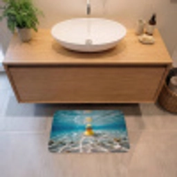 Duikbril - Eend - Water Badmat klein -sfeer1