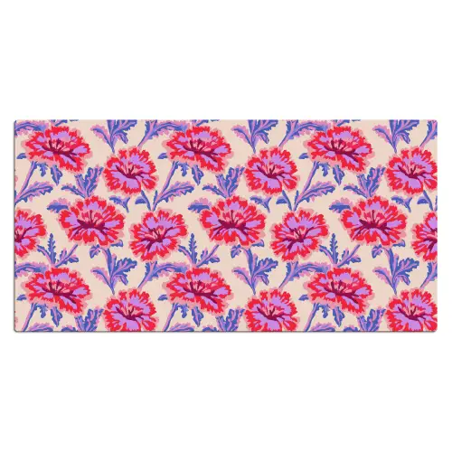 Bloemen - Patroon - Meerkleurig Muismat XXL klein 681 -3d_leeg