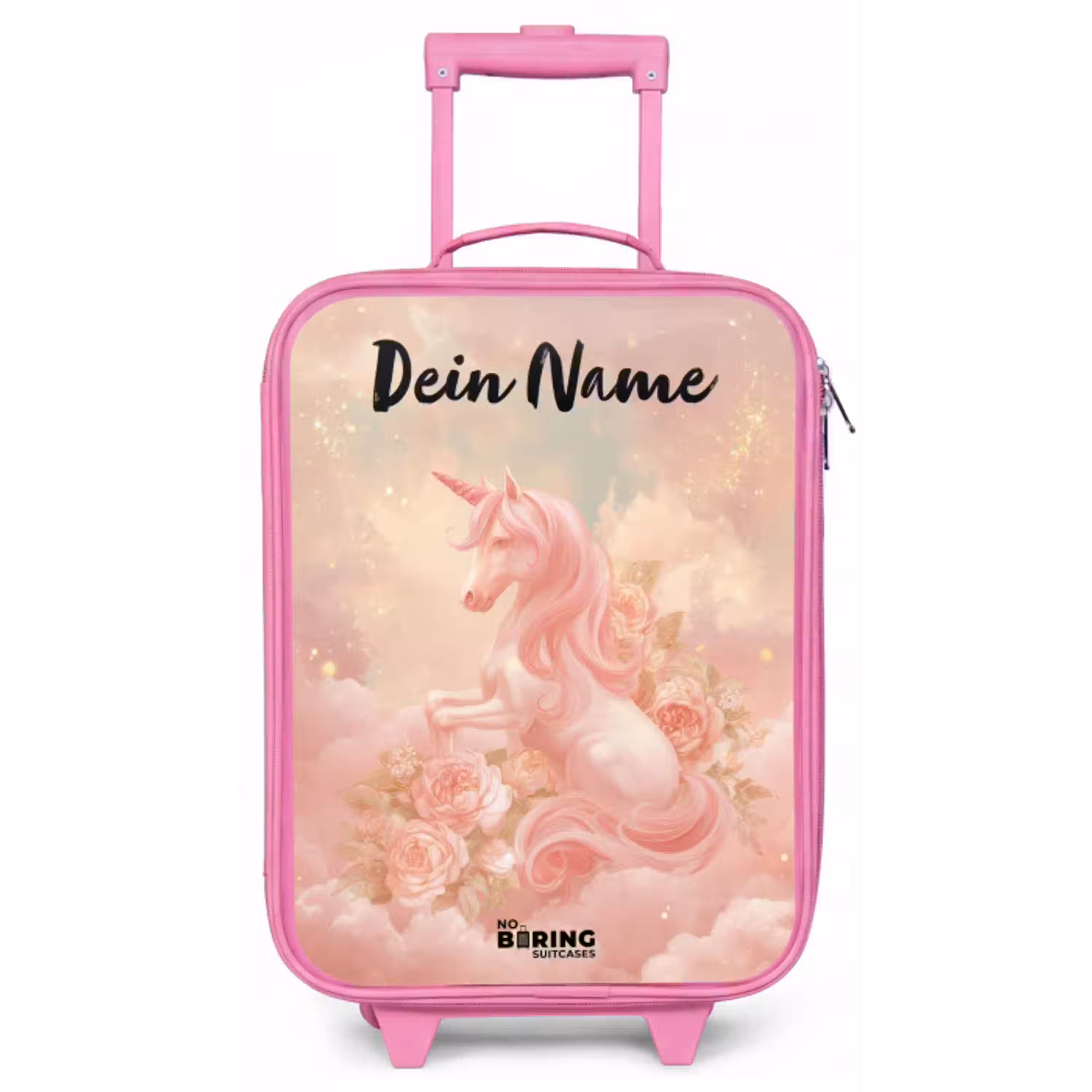 Eenhoorn - Wolken - Roze Kinderkoffer - Roze klein -zz3dotto
