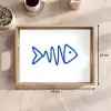 Vis - Minimalistisch - Blauw - Lijn Dienblad Rechthoek middel -USP_Formaat