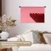Dream - 3D - Rood - Roze Wandkleed katoen klein -tsfeer1_DE