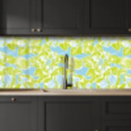 Modern - Bloemen - Groen keuken achterwand 2 middel 871 -sfeer1