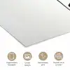 Bladeren - Zwart - Lotusbloem - Minimalitisch poster papier klein -closeup_NL