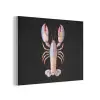 Kreeft - Roze - Zacht - Zwart PET vilt klein -3d