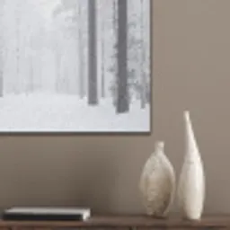 Bos - Sneeuw - Pad - Winter - Stilte PET vilt klein -sfeer6_closeup
