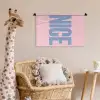 Nice - Paars - Roze Wandkleed katoen klein -wsfeer5_kind