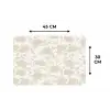 Bloemenpatroon - Silhouet - Wit Placemat vinyl groot 368 -specs