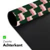 Vlechtpatroon - Groen - Roze - Geometrisch Muismat XXL klein 681 -sfeer2