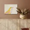 Vogel - Minimalistisch - Geel PET vilt klein -sfeer4