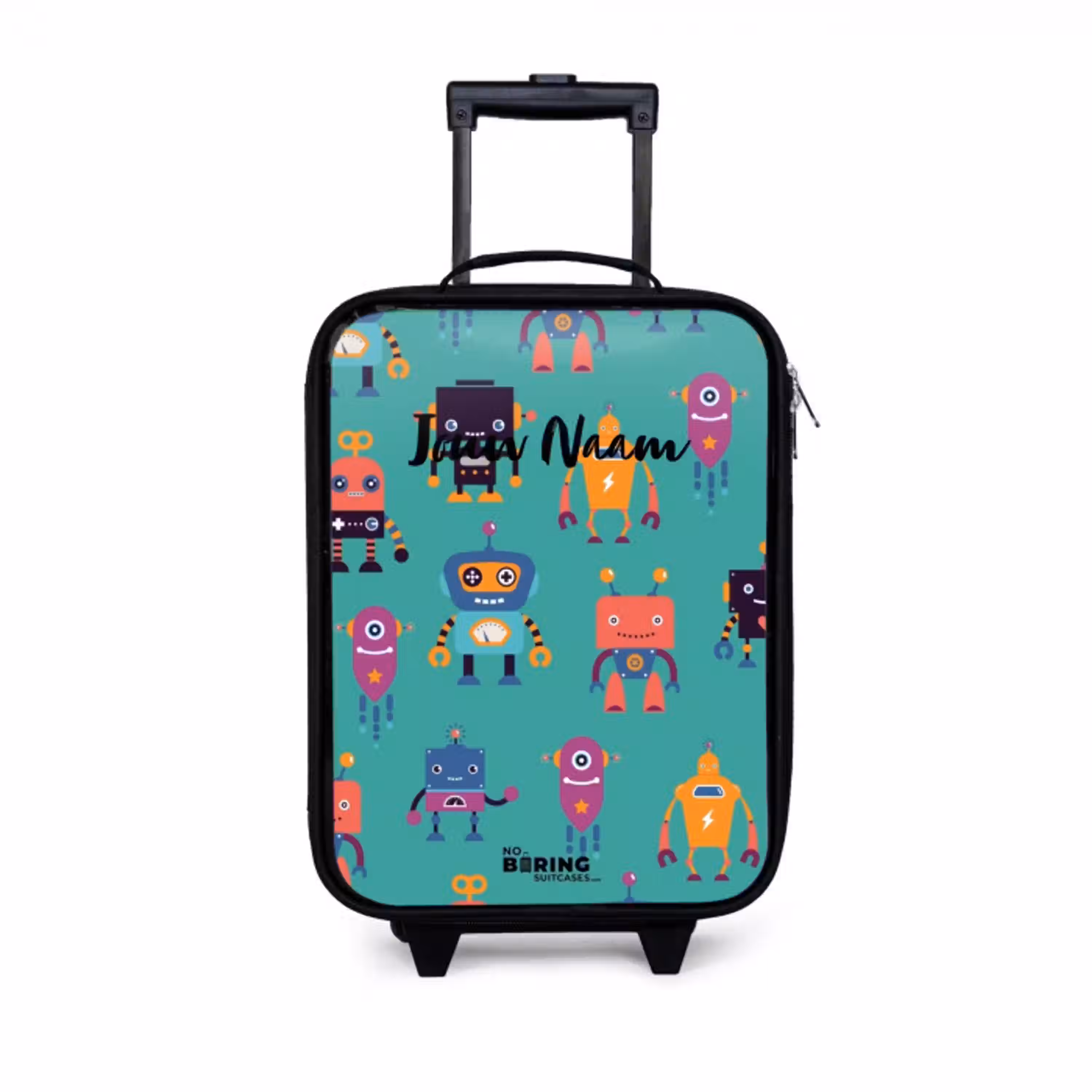 Robo rave Kinderkoffer - Zwart klein -3d